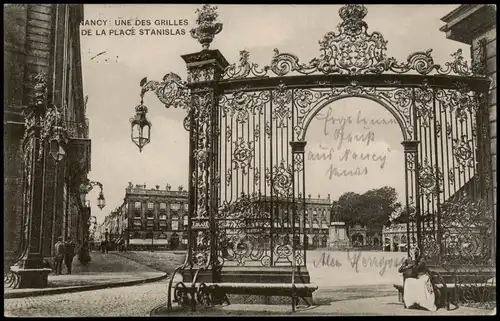 CPA Nancy UNE DES GRILLES DE LA PLACÉ STANISLAS 1903