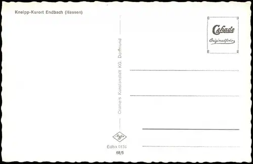 Ansichtskarte Bad Endbach Kneipp-Kurort Rheuma Bad 1968