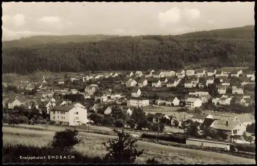 Ansichtskarte Bad Endbach Blick auf die Stadt 1963