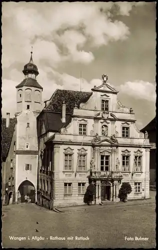 Ansichtskarte Wangen Rathaus mit Ratloch 1961