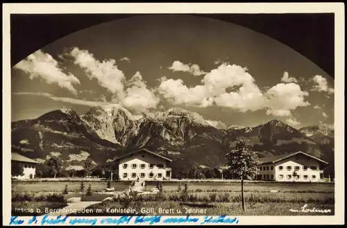 Berchtesgaden Panorama-Ansicht mit Kehlstein, Göll, Brett u. Jenner 1950