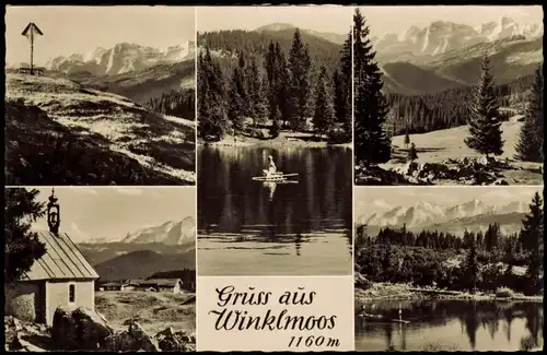 Winklmoos-Alm-Reit im Winkl Mehrbildkarte Umland-Ansichten Winklmoos 1959