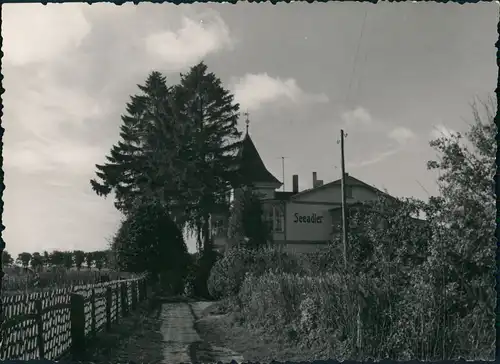 Ansichtskarte Sellin Partie am Hotel Seeadler Rügen 1975