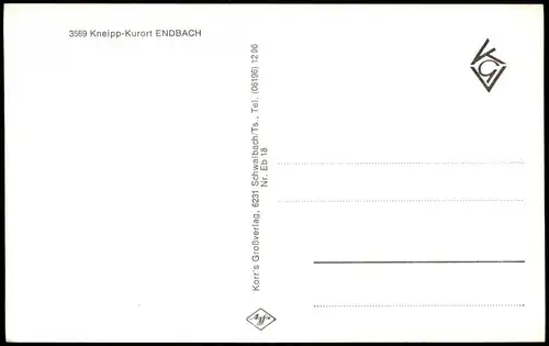 Ansichtskarte Bad Endbach Panorama-Ansicht 1960