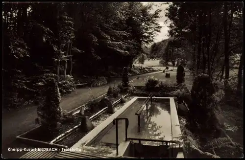 Ansichtskarte Bad Endbach Partie an der Tretstelle 1960