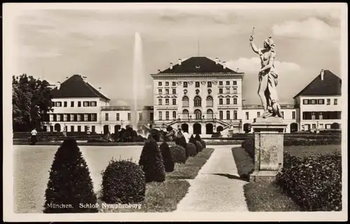 Ansichtskarte München Schloß Nymphenburg, Parkansicht 1960