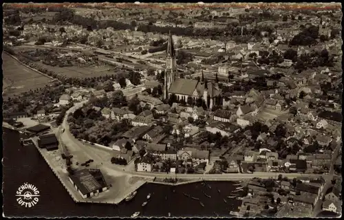 Ansichtskarte Schleswig (Sleswig/Slesvig) Luftbild Luftaufnahme 1960