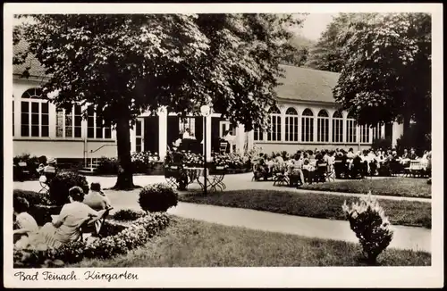 Ansichtskarte Bad Teinach-Zavelstein Partie im Kurgarten 1950
