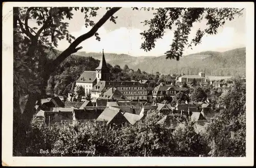 Ansichtskarte Bad König Panorama Teilansicht 1959