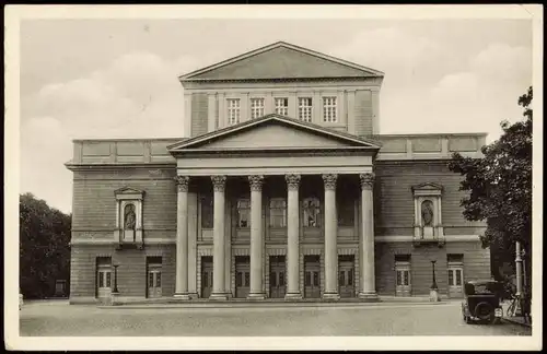 Ansichtskarte Darmstadt Theater Landestheater 1951