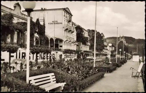 Remagen Panorama-Ansicht Partie am Rheinufer mit Hotel Fürstenberg 1960