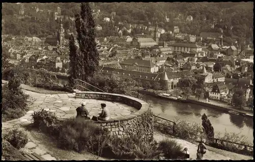 Ansichtskarte Heidelberg Anlage am Philosophenweg mit Hufeisen 1958