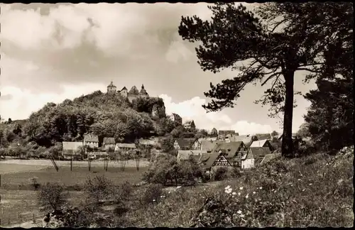 Ansichtskarte Hohenstein-Kirchensittenbach Burg Hohenstein bei Hersbruck 1958