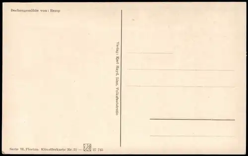 St. Florian (Linz-Land) Deckengemälde von: Remp - Stift, Sankt Florian 1928