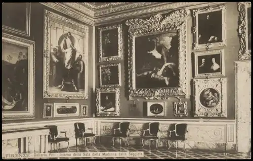 Florenz Firenze Galleria Pitti - Interno della  Madonna della Seggiola, 1913