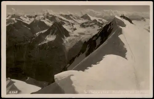 St. Leonhard im Pitztal  Wildspitze  Ötztaler Alpen, Bergsteige  Fotokarte 1935