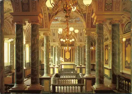 Innere Altstadt-Dresden Semperoper Oberes Vestibül Zwingerseite Bühnenhaus 1986