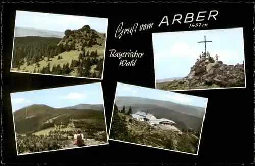 Bayerisch Eisenstein Gruss vom Arber Bayerischer Wald Mehrbild-AK 4 Fotos 1960