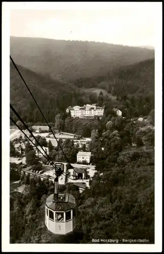 Bad Harzburg HOTEL BURGBERG und Bergstation der Schwebebahn 1960
