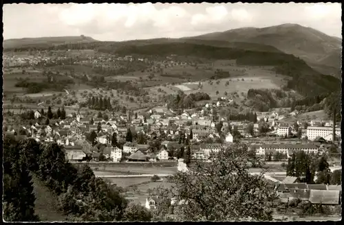 Hägelberg-Steinen (Baden) Panorama Blick auf STEINEN i. Wiesental Baden 1960