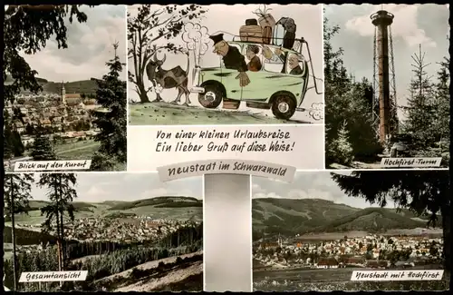 Ansichtskarte Titisee-Neustadt Neustadt im Schwarzwald Mehrbildkarte 1965