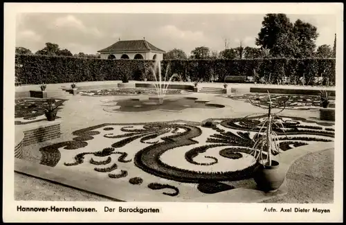 Ansichtskarte Herrenhausen-Hannover Der Barockgarten 1939