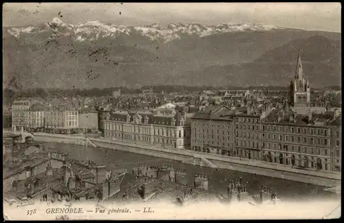 CPA Grenoble Vue générale 1909