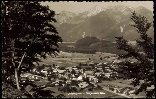 Ansichtskarte Unterwössen Panorama-Ansicht mit Geigelstein 1958