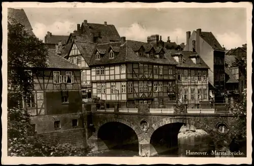 Ansichtskarte Hannover Marsstalbrücke 1936