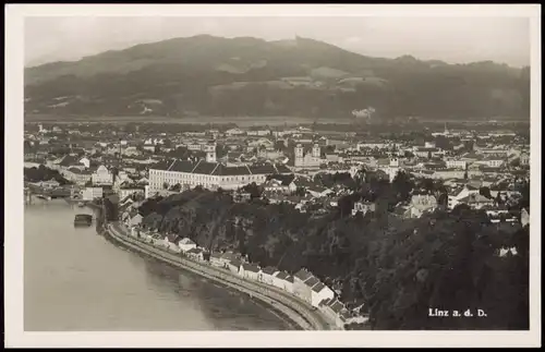 Ansichtskarte Linz Luftbild 1934