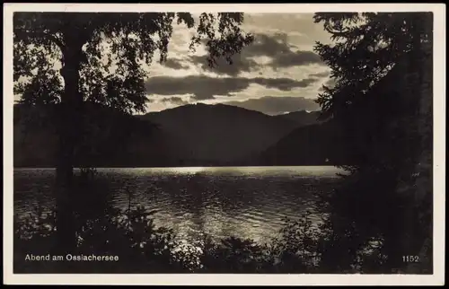 Ansichtskarte Annenheim Ossiacher See Stimmungsbild Abend am Ossiachersee 1932