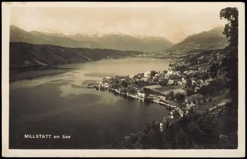 Ansichtskarte Millstatt Fernblick auf die Stadt 1929