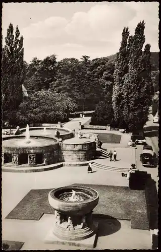 Ansichtskarte Bad Nauheim Kuranlagen - Der große Sprudel 1960