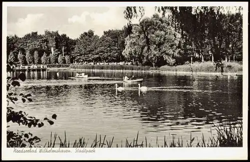 Ansichtskarte Wilhelmshaven Stadtpark Teich-Anlage 1960