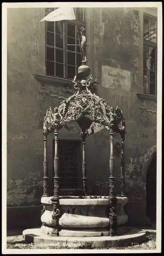 Ansichtskarte Graz Landhanshof - Brunnen, Fotokarte 1935