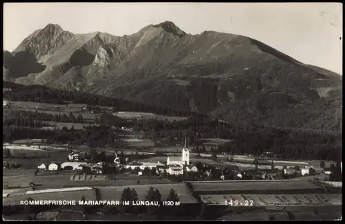 Ansichtskarte Mariapfarr Blick auf die Stadt 1962