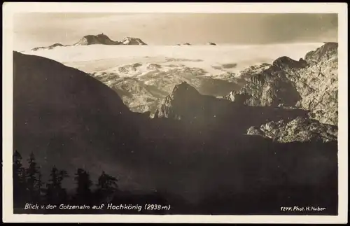 Ansichtskarte Salzburg Gotzenalm auf Hochkönig - Stimmungsbild 1934
