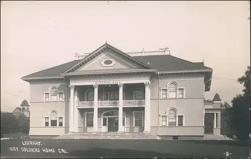 Los Angeles Los Angeles Library Nat. Soldiers Home, Markham Hall 1922