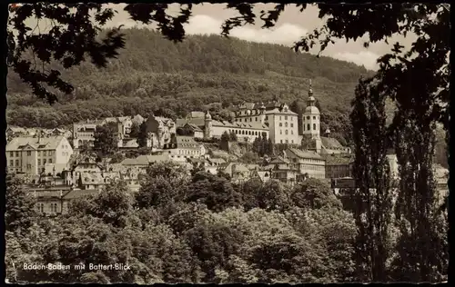 Ansichtskarte Baden-Baden Panorama-Ansicht mit Battert-Blick 1960