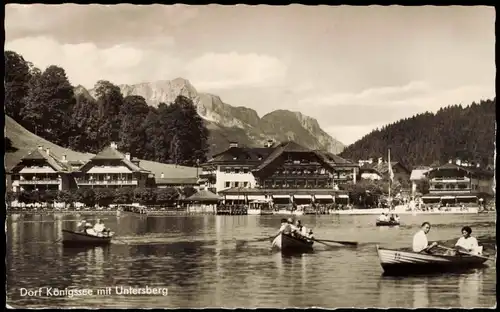 Berchtesgaden Dorf Königssee mit Untersberg Berchtesgadener Land 1960