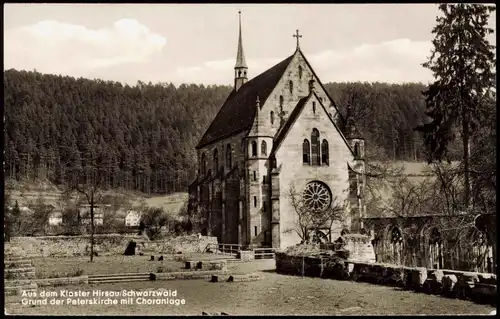 Hirsau-Calw Kloster Hirsau, Grund der Peterskirche mit Choranlage 1960