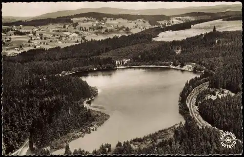 .Baden-Württemberg Windgfällweiher mit Falkau im Schwarzwald 1960