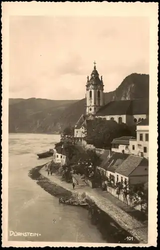 Ansichtskarte Dürnstein Stadtteilansicht 1940
