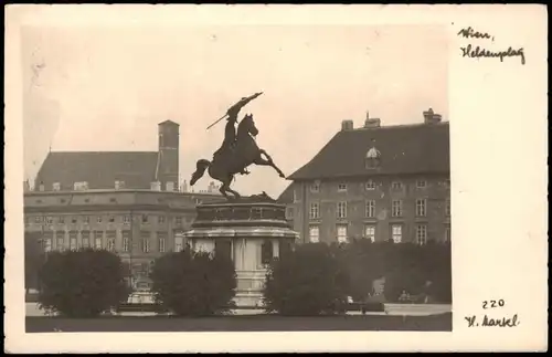 Ansichtskarte Wien Heldenplatz mit Reiter-Denkmal 1940