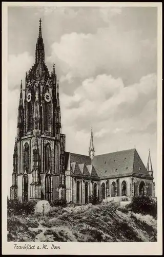 Ansichtskarte Frankfurt am Main Partie am Dom 1960