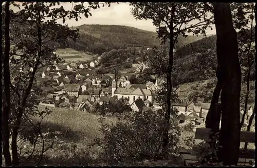 Ansichtskarte Heigenbrücken Panorama-Ansicht; Ort im Spessart 1970