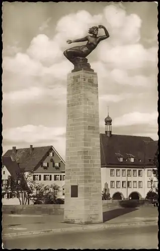 Ansichtskarte Freudenstadt Denkmal 1960
