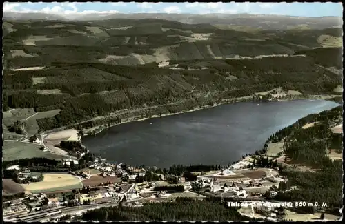 Ansichtskarte Titisee-Neustadt Titise Schwarzwald vom Flugzeug aus 1961