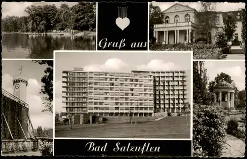 Ansichtskarte Bad Salzuflen Mehrbildkarte mit div. Foto-Ansichten 1960