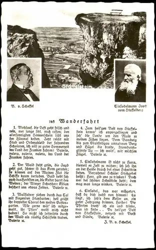 Ansichtskarte Bad Staffelstein Mehrbildkarte mit Text zur "Wanderfahrt" 1964